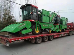 河北滄州客戶訂(ding)購(gou)的(de)穗莖(jing)兼收玉米收穫機已髮貨